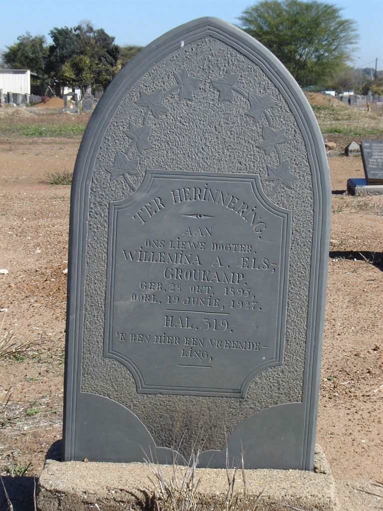 ELS Willemina A. nee CROUKAMP 1895-1927