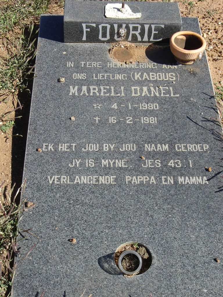 FOURIE Mareli Danel 1980-1981