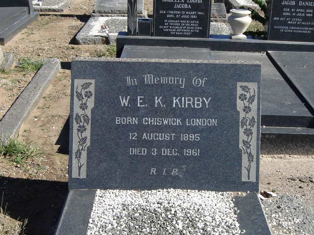 KIRBY W.E.K. 1895-1961