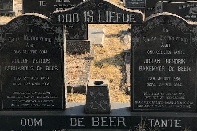 BEER Roelof Petrus Gerhardus, de 1893-1965 &amp; Johan Hendrik Bakemyer 1898-1965