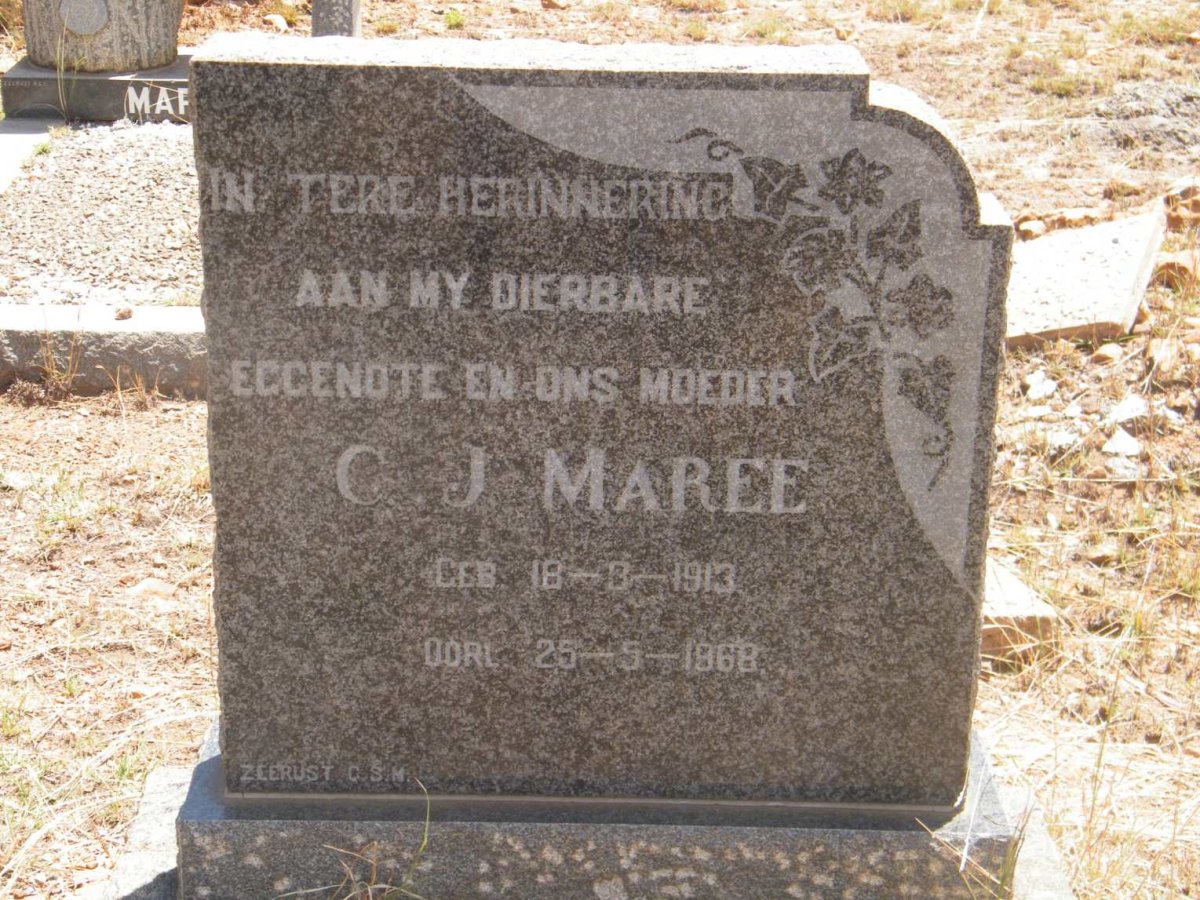 MAREE C.J. 1913-1968