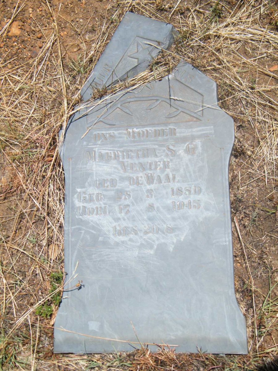 VENTER Magrietha S.G. nee DE WAAL 1880-1943
