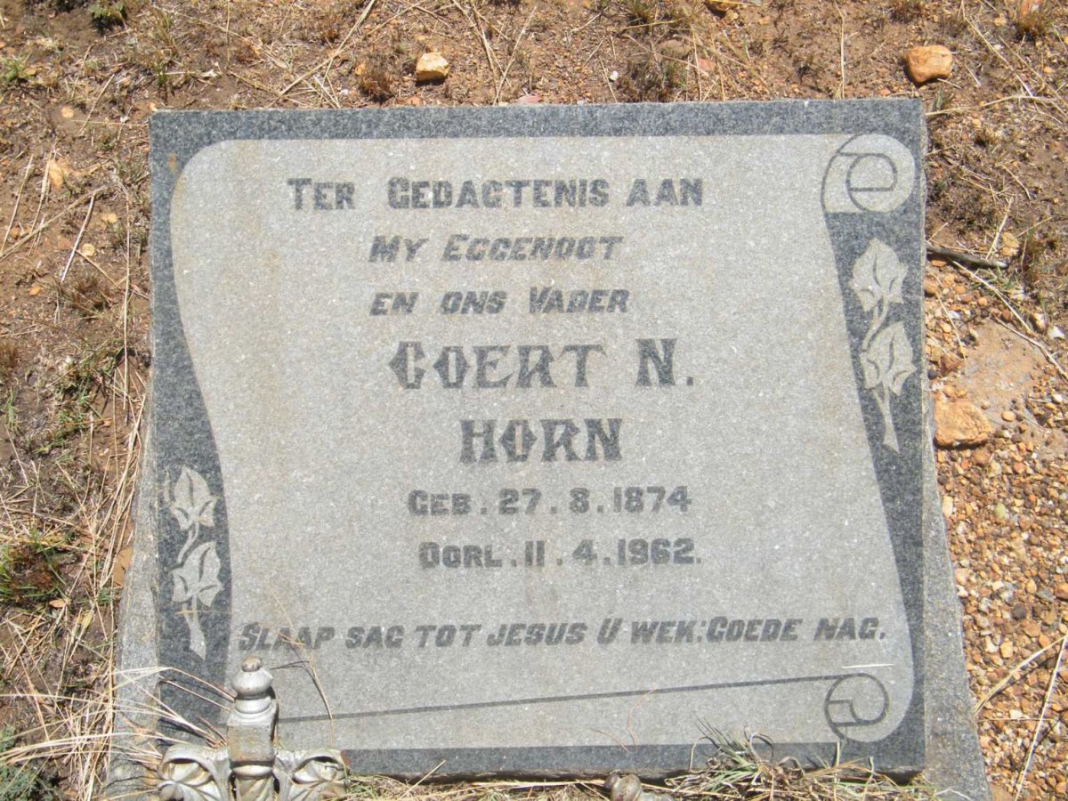 HORN Coert N. 1874-1962