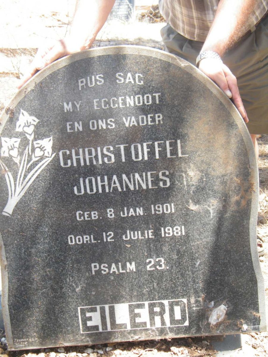 EILERD Christoffel Johannes 1901-1981