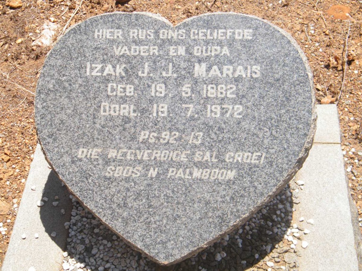 MARAIS Izak J.J. 1882-1972