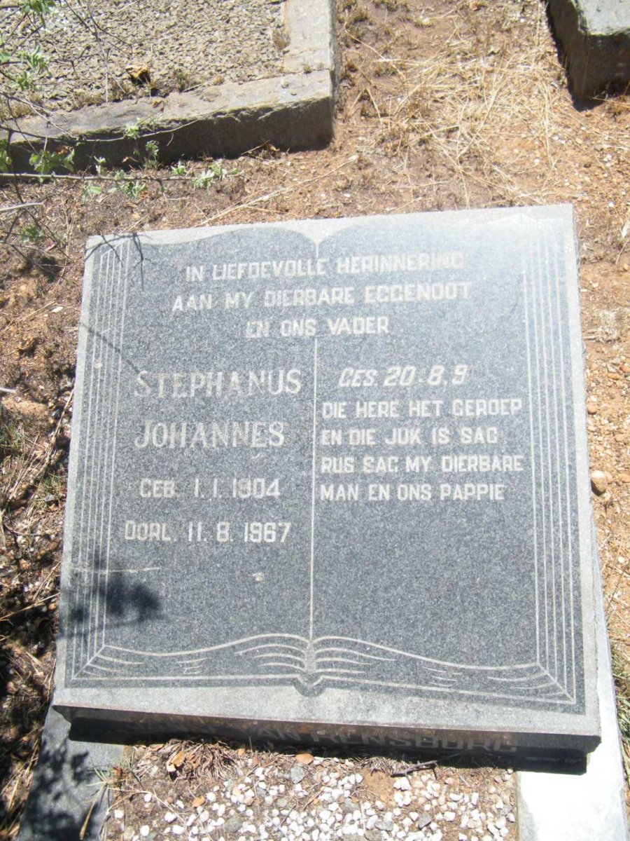 RENSBURG Stephanus Johannes, Janse van 1904-1967