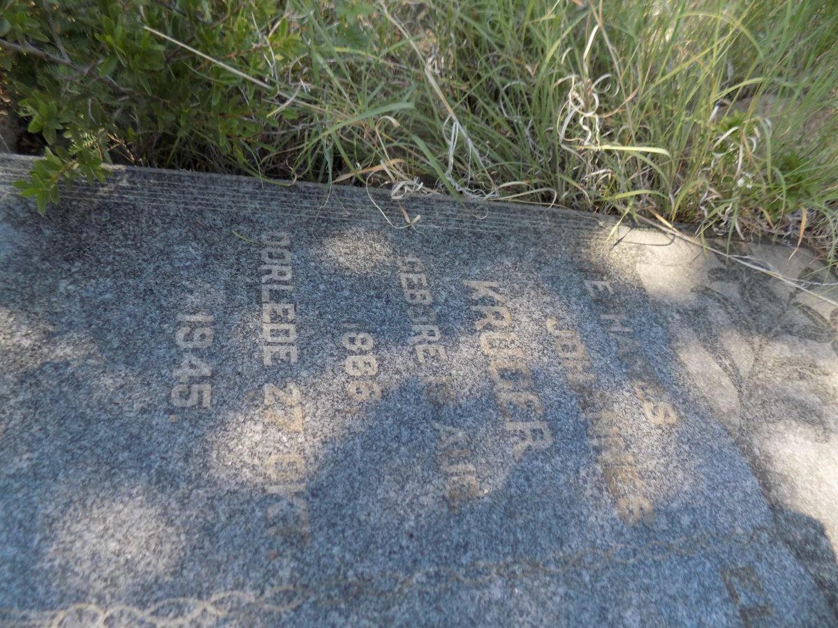 KRUGER Stephanes Johannes 1866-1945 &amp; Elsie Maria 1871-1946