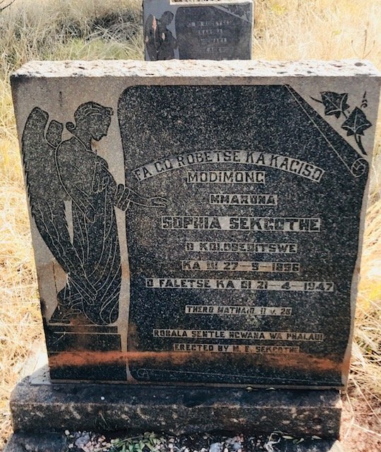 SEKGOTHE Sophia 1896-1947