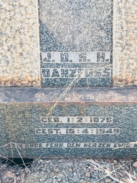 DANZFUSS J.D.S.H. 1876-1949
