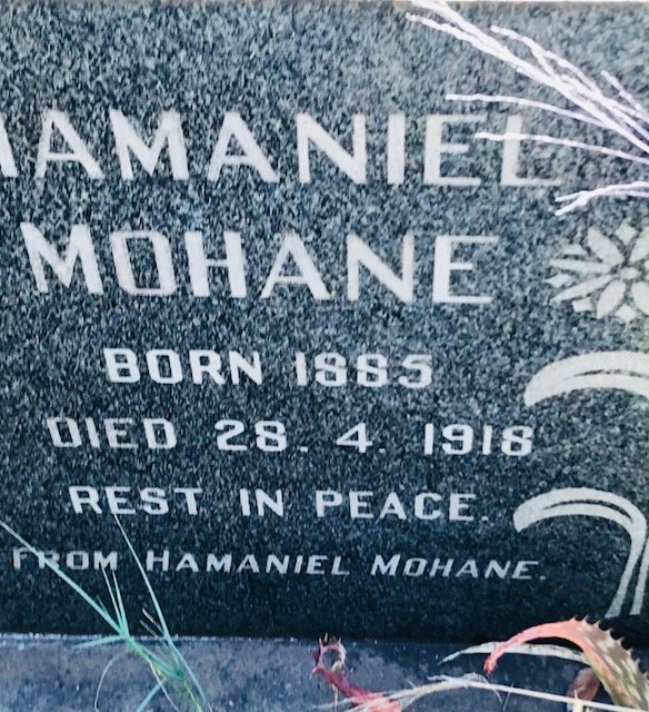 MOHANE ?amaniel 1985-1918