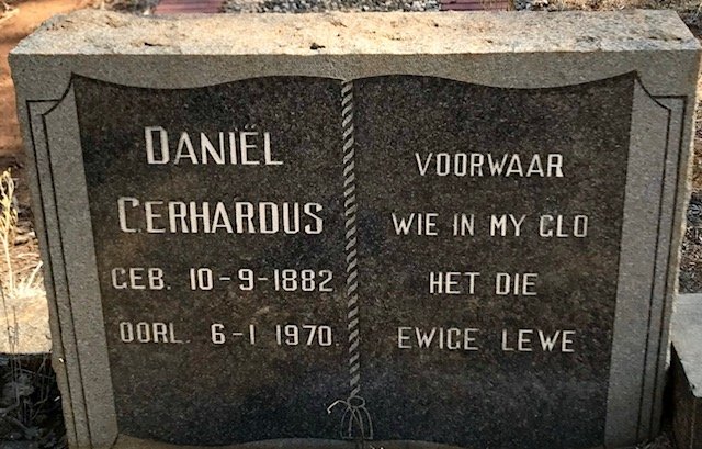 CILLIÉ Daniël Gerhardus 1882-1970 &amp; Catrina Elizabeth 1893-1974