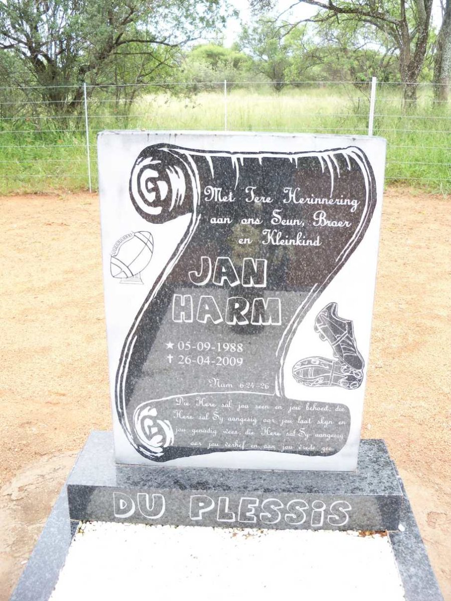 PLESSIS Jan Harm, du 1988-2009