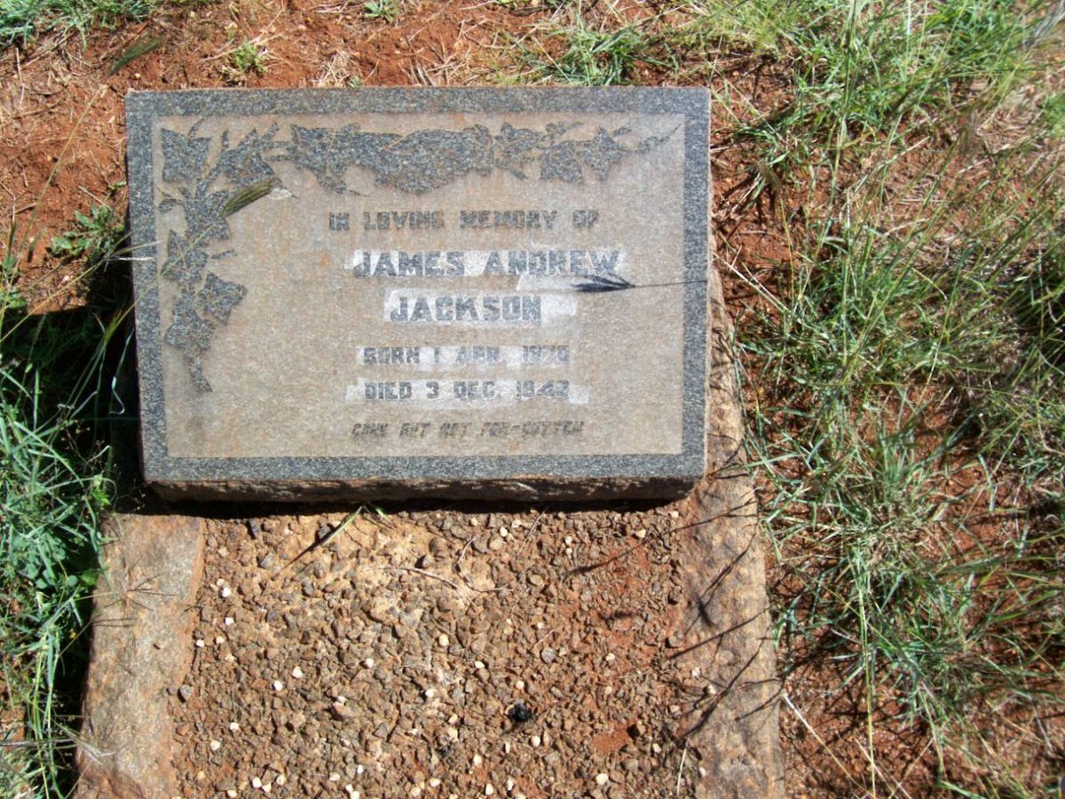 JACKSON James Andrew 187?-1942