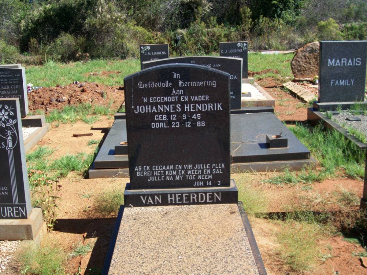 HEERDEN Johannes Hendrik, van 1945-1988