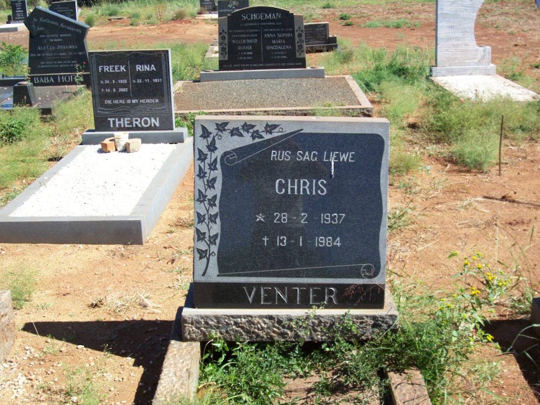 VENTER Chris 1937-1984