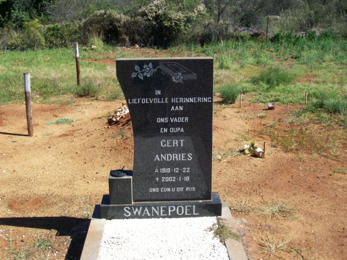 SWANEPOEL Gert Andries 1918-2002