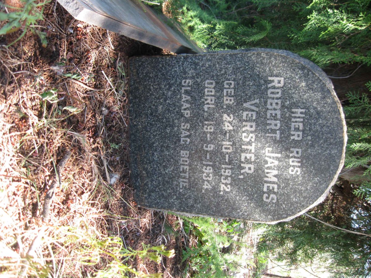 VERSTER Robert James 1932-1934