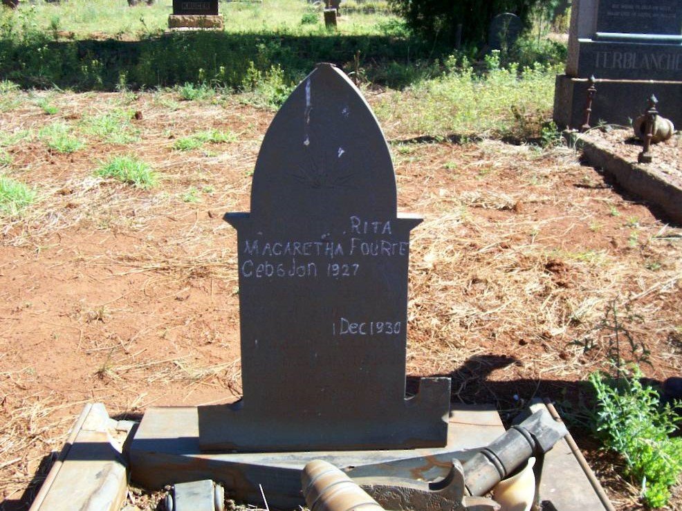 FOURIE Rita Magaretha 1927-1930
