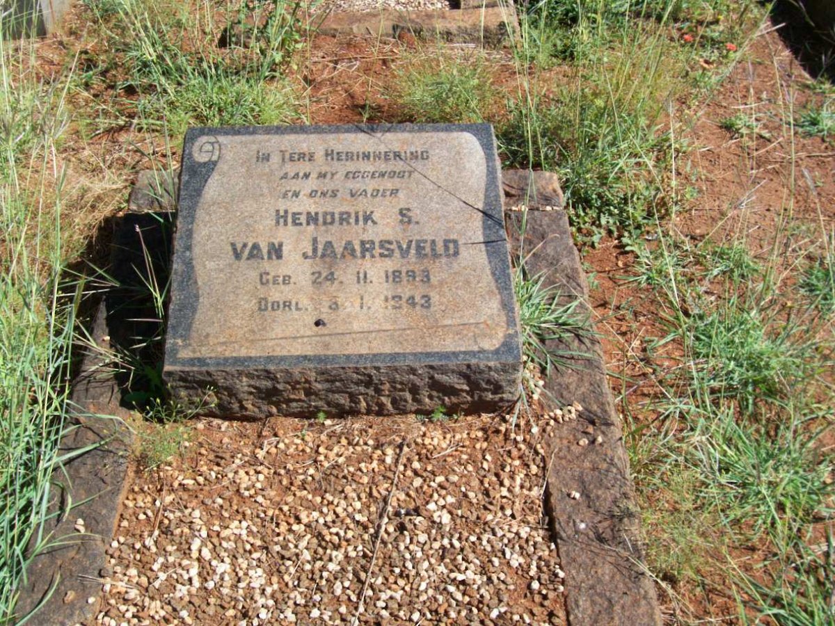 JAARSVELD Hendrik S., van 1893-1943