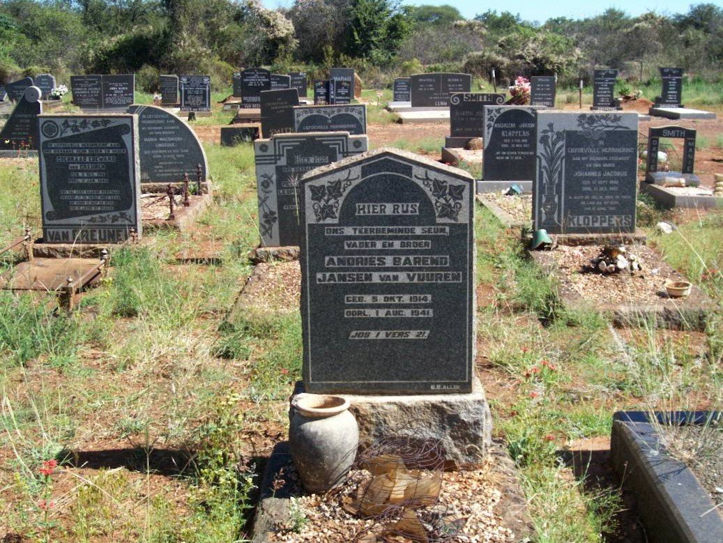 VUUREN Andries Barend, Jansen van 1914-1941