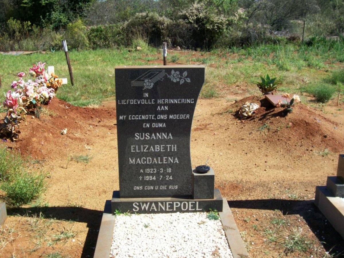 SWANEPOEL Susanna Elizabeth Magdalena 1923-1994