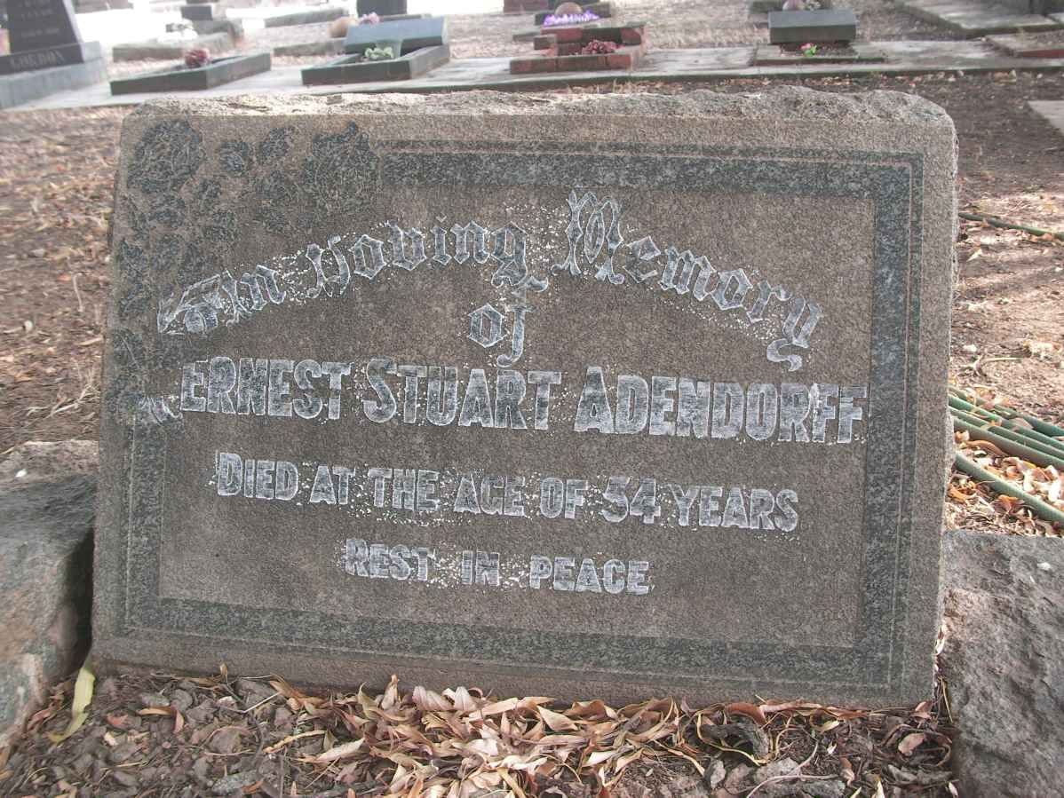 ADENDORFF Ernest Stuart