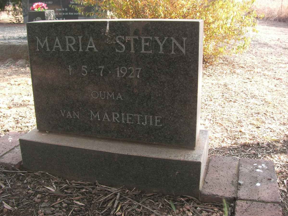 STEYN Maria -1927