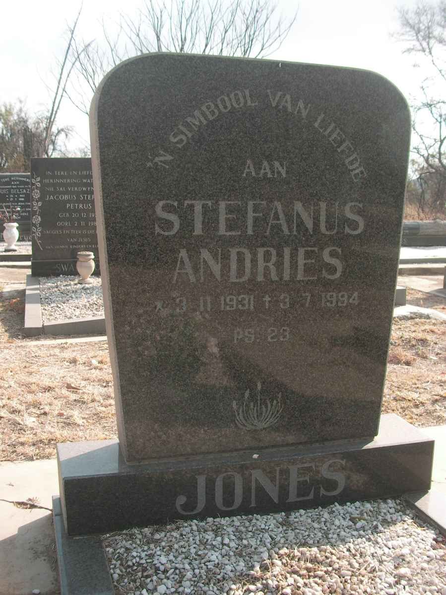 JONES Stefanus Andries 1931-1994