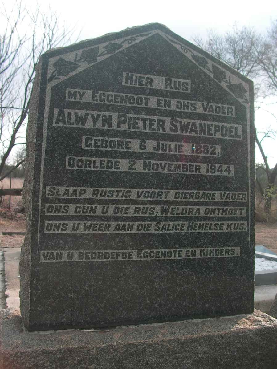 SWANEPOEL Alwyn Pieter 1882-1944
