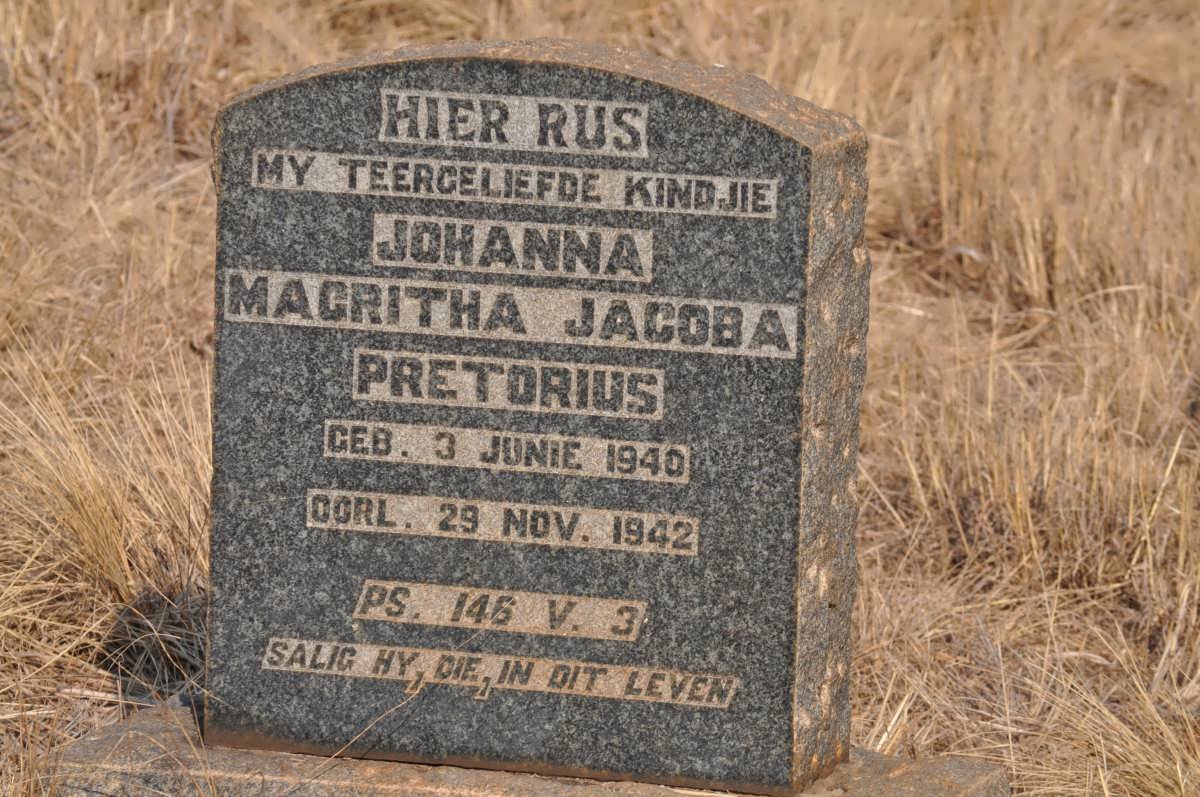 PRETORIUS Magritha Jacoba 1940-1942
