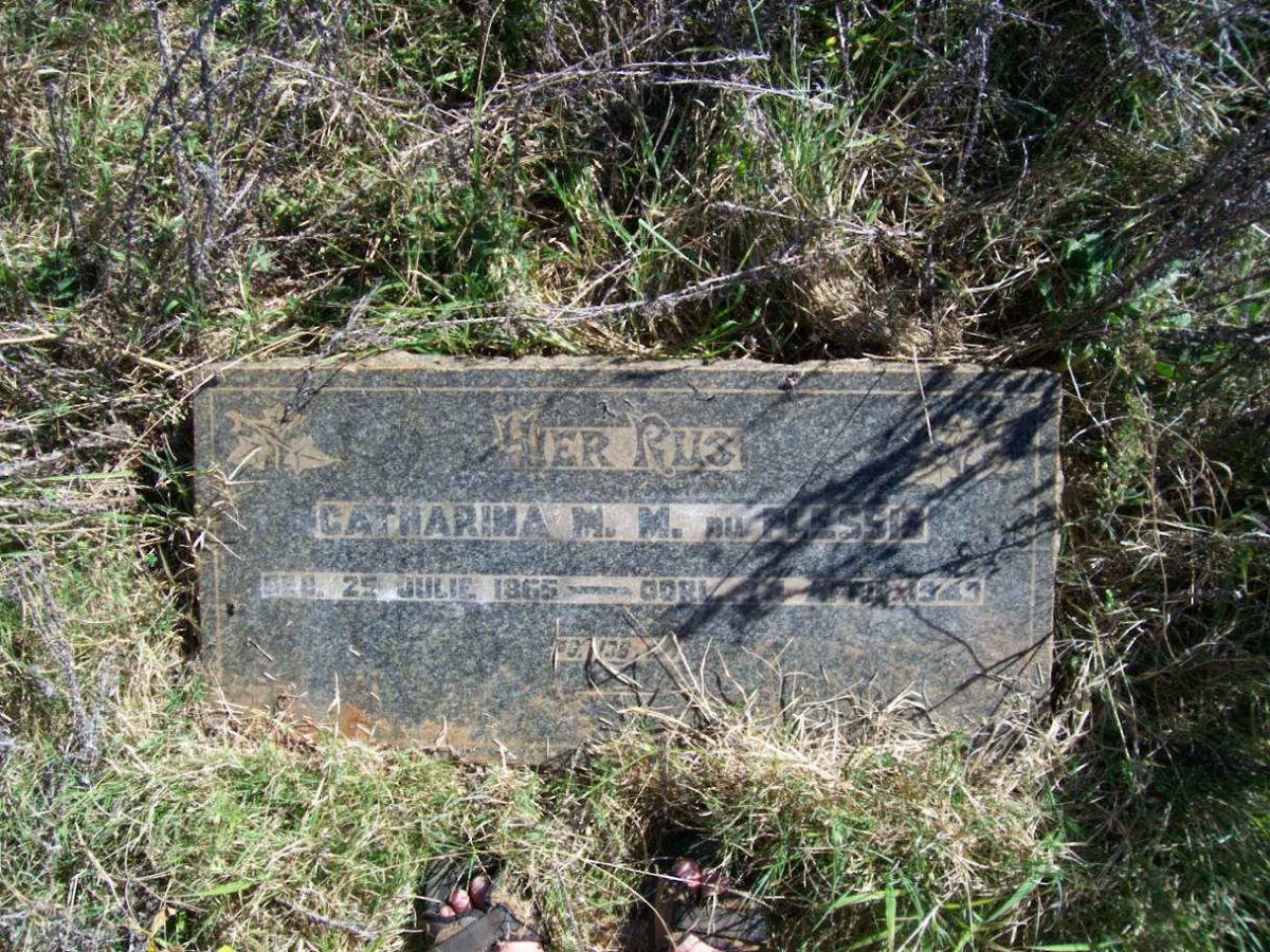 PLESSIS Catharina, du  M.M. 1865-1943
