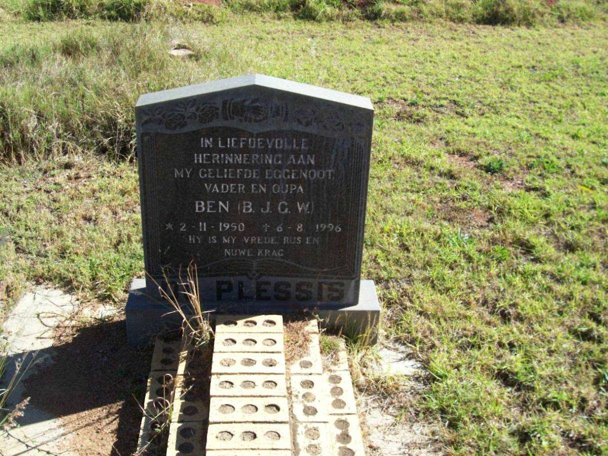 PLESSIS B.J.G.W., du 1950-1996