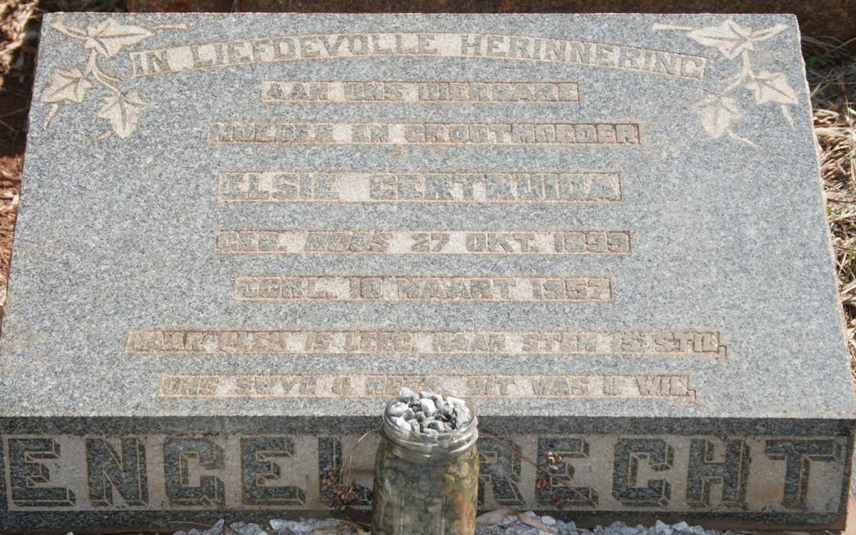 ENGELBRECHT Elsie Gertruida nee ROOS 1899-1957
