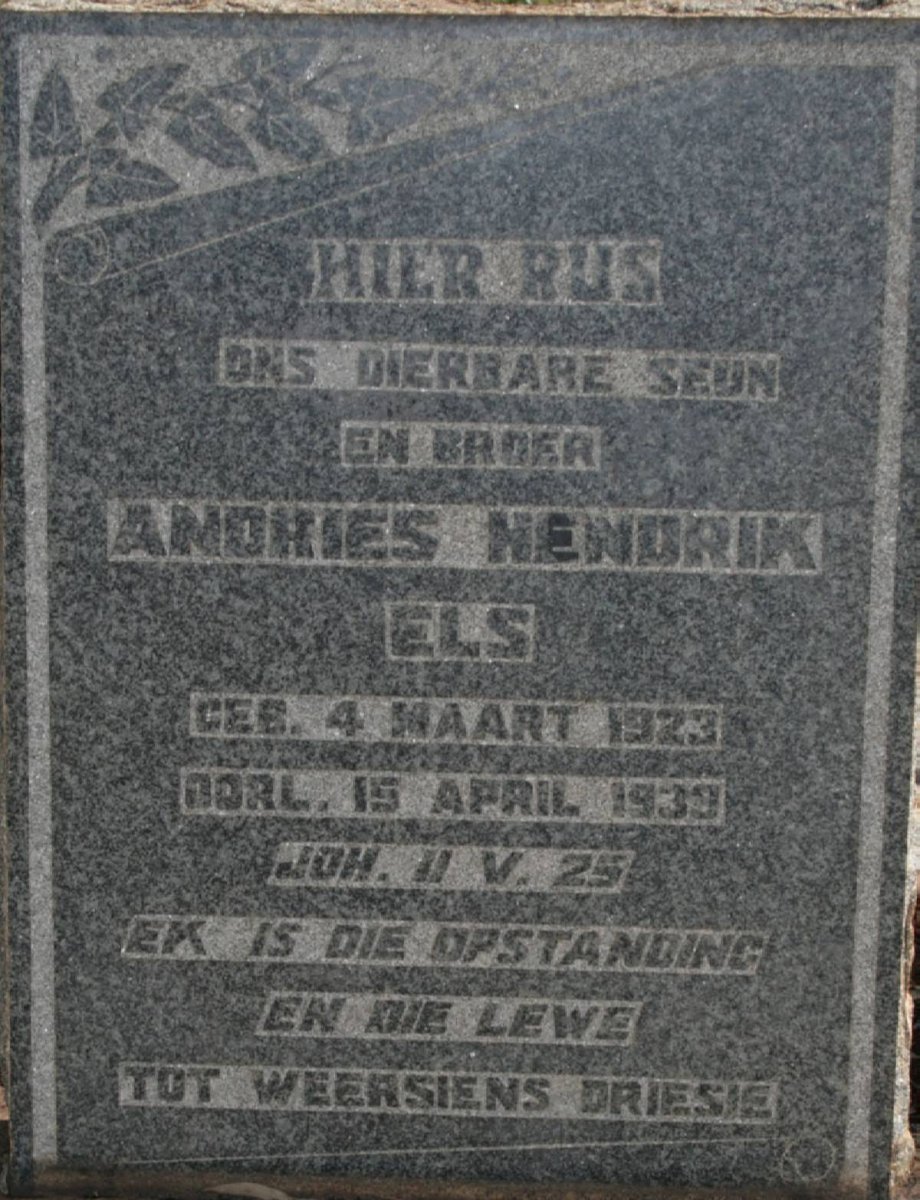 ELS Andries Hendrik 1923-2939