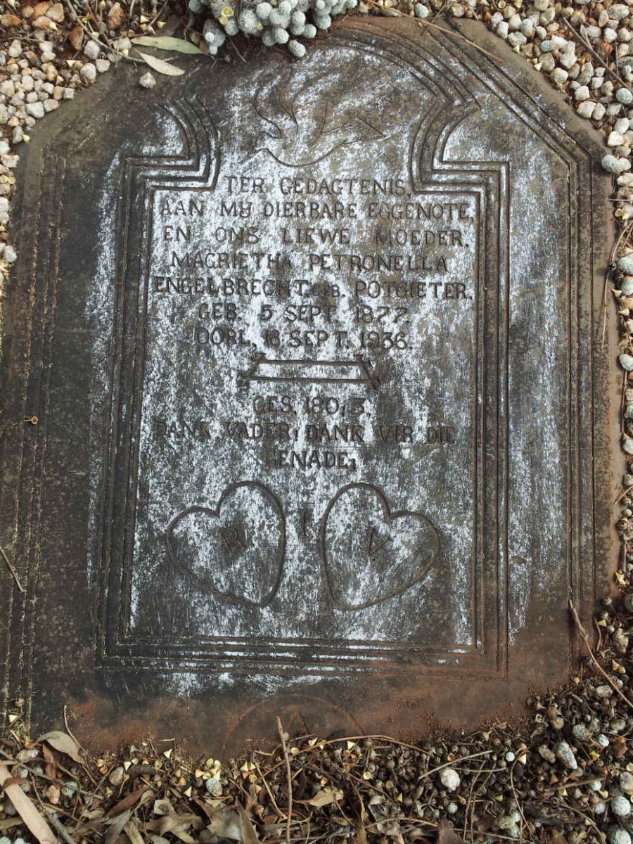 ENGELBRECHT Magrietha Petronella nee POTGIETER 1877-1936