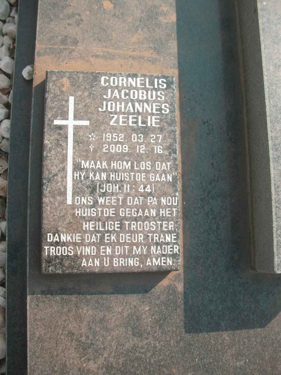 ZEELIE Cornelis Jacobus Johannes 1952-2009