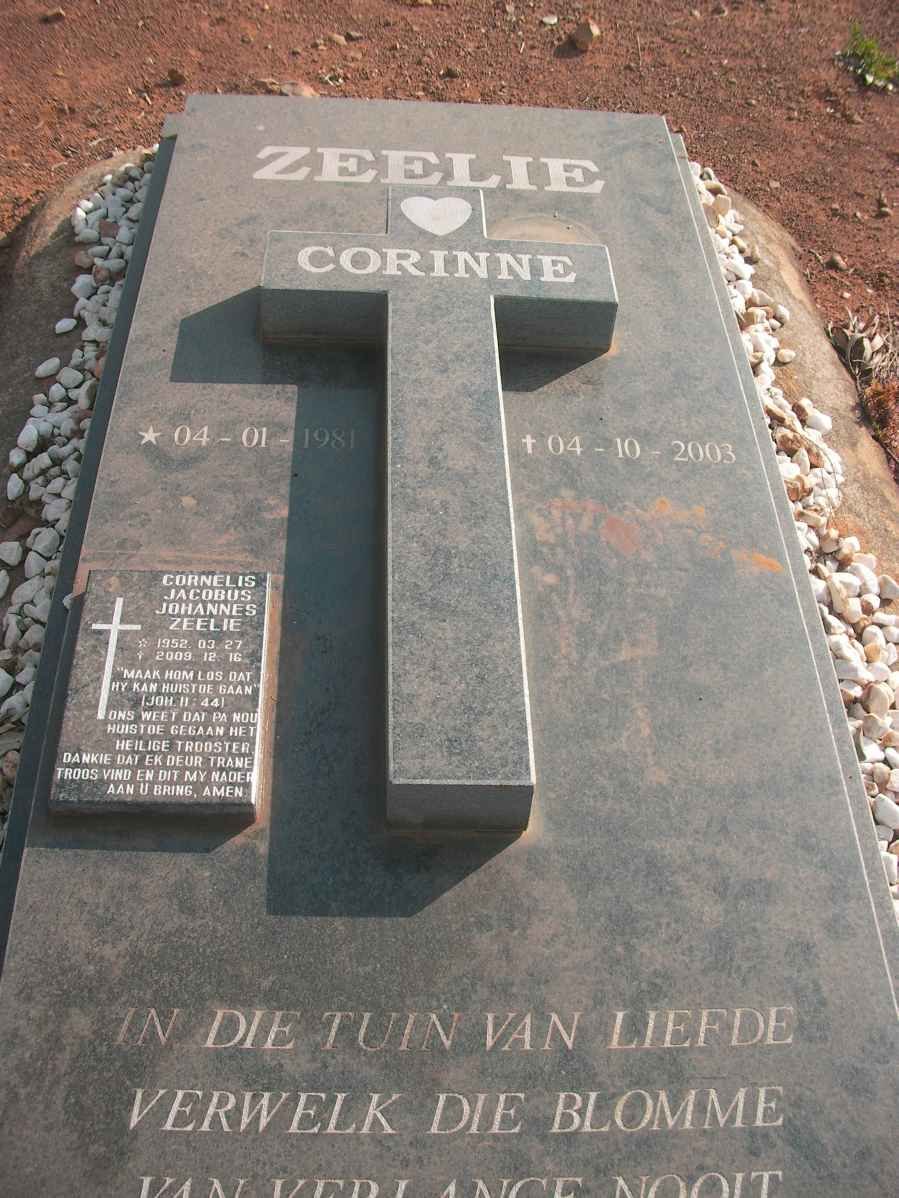 ZEELIE Cornelius Jacobus Johannes 1952-2009 :: ZEELIE Corinne 1981-2003
