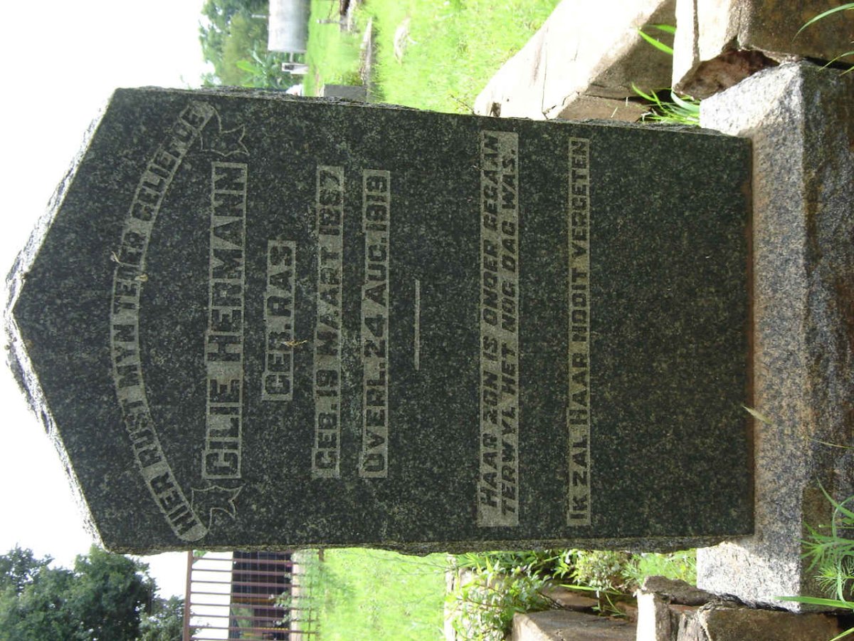 HERMANN Cilie nee RAS 1887-1919