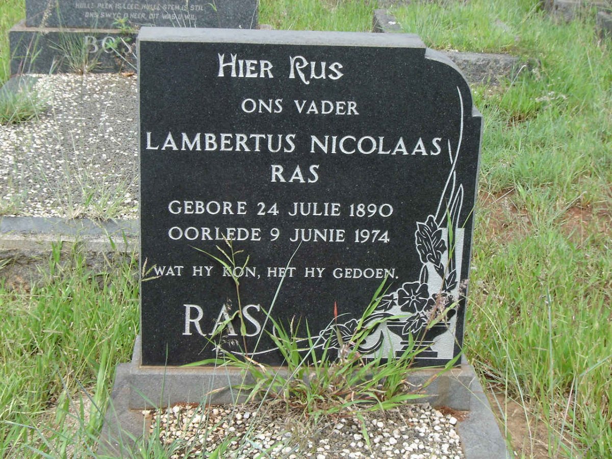 RAS Lambertus Nicolaas 1890-1974