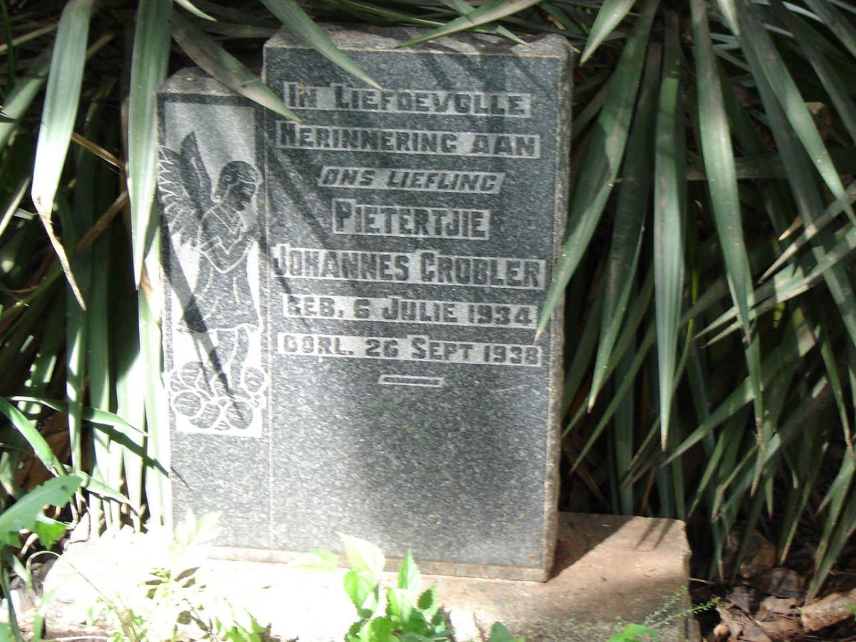 GROBLER Pietertjie Johannes 1934-1938
