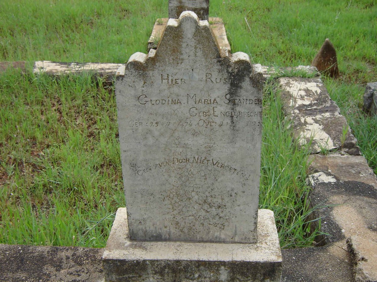 STANDER Glodina Maria nee ENGELBRECHT 1874-1910
