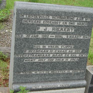 RIEKERT P.J. 1902-1942