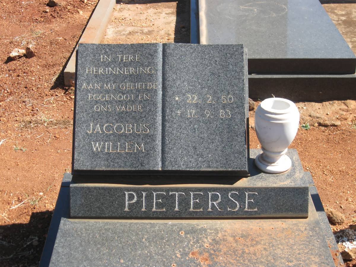 PIETERSE Jacobus Willem 1950-1983