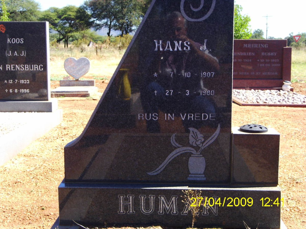 HUMAN Hans J. 1907-1989