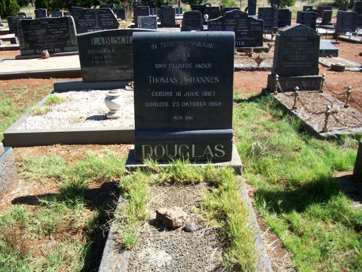 DOUGLAS Thomas Johannes 1880-1958