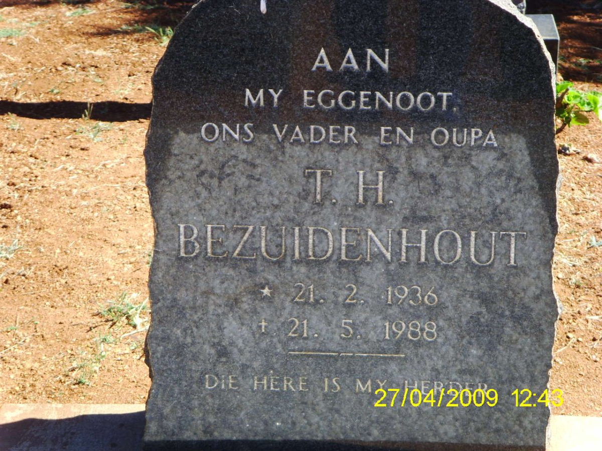 BEZUIDENHOUT T.H. 1936-1988