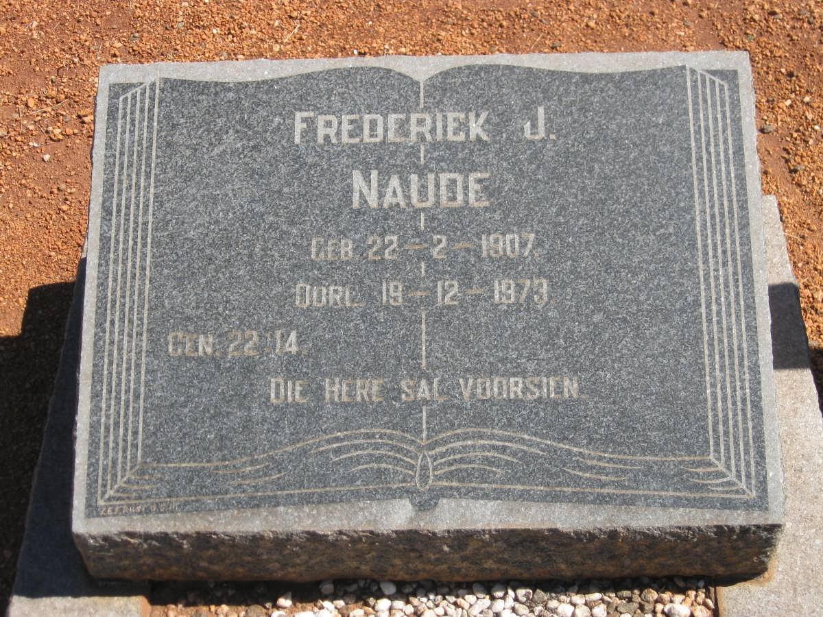 NAUDE Frederiek J. 1907-1973