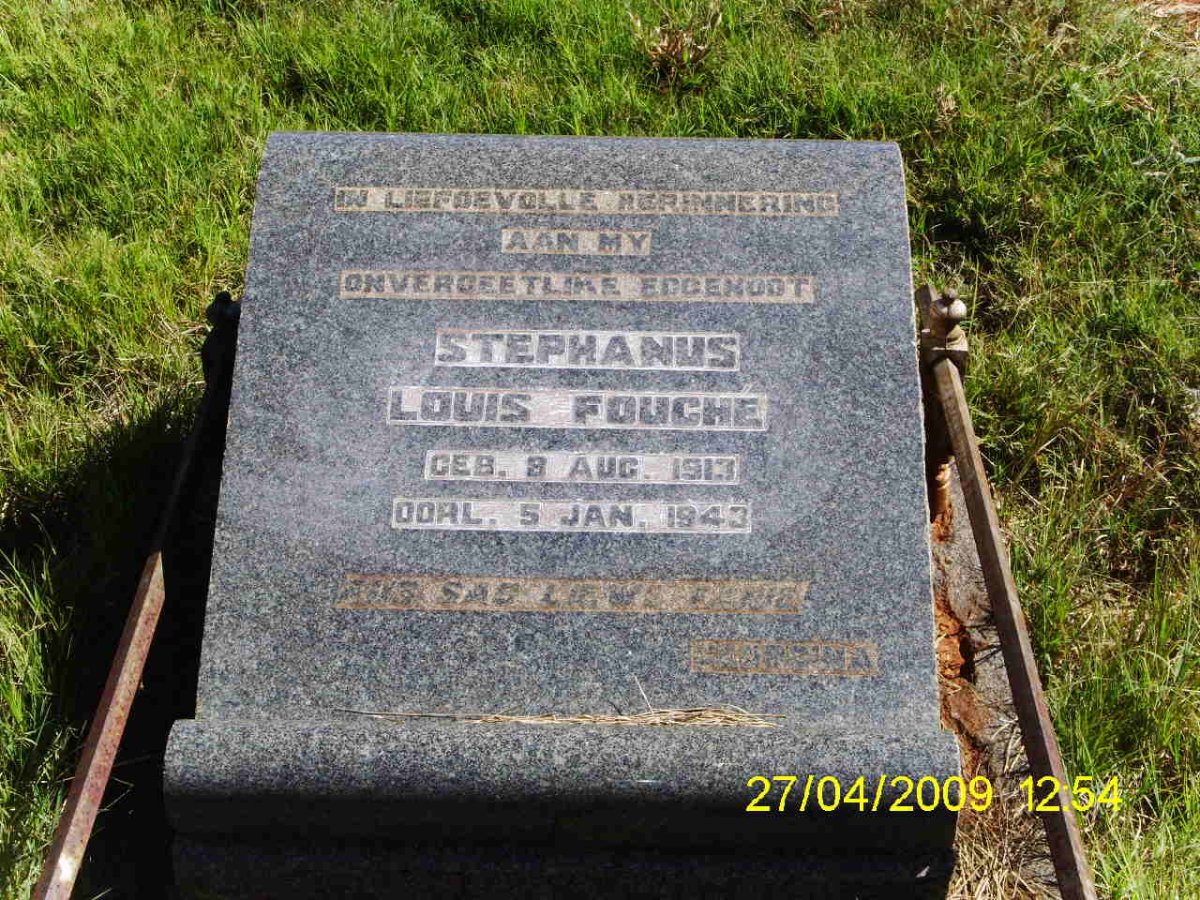 FOUCHE Stephanus Louis 1913-1943