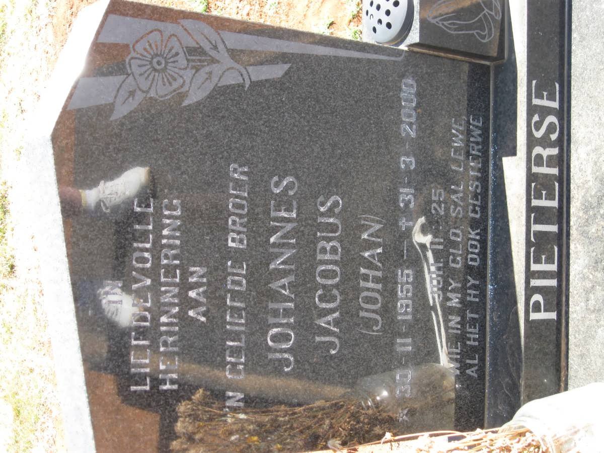 PIETERSE Johannes Jacobus 1955-2000