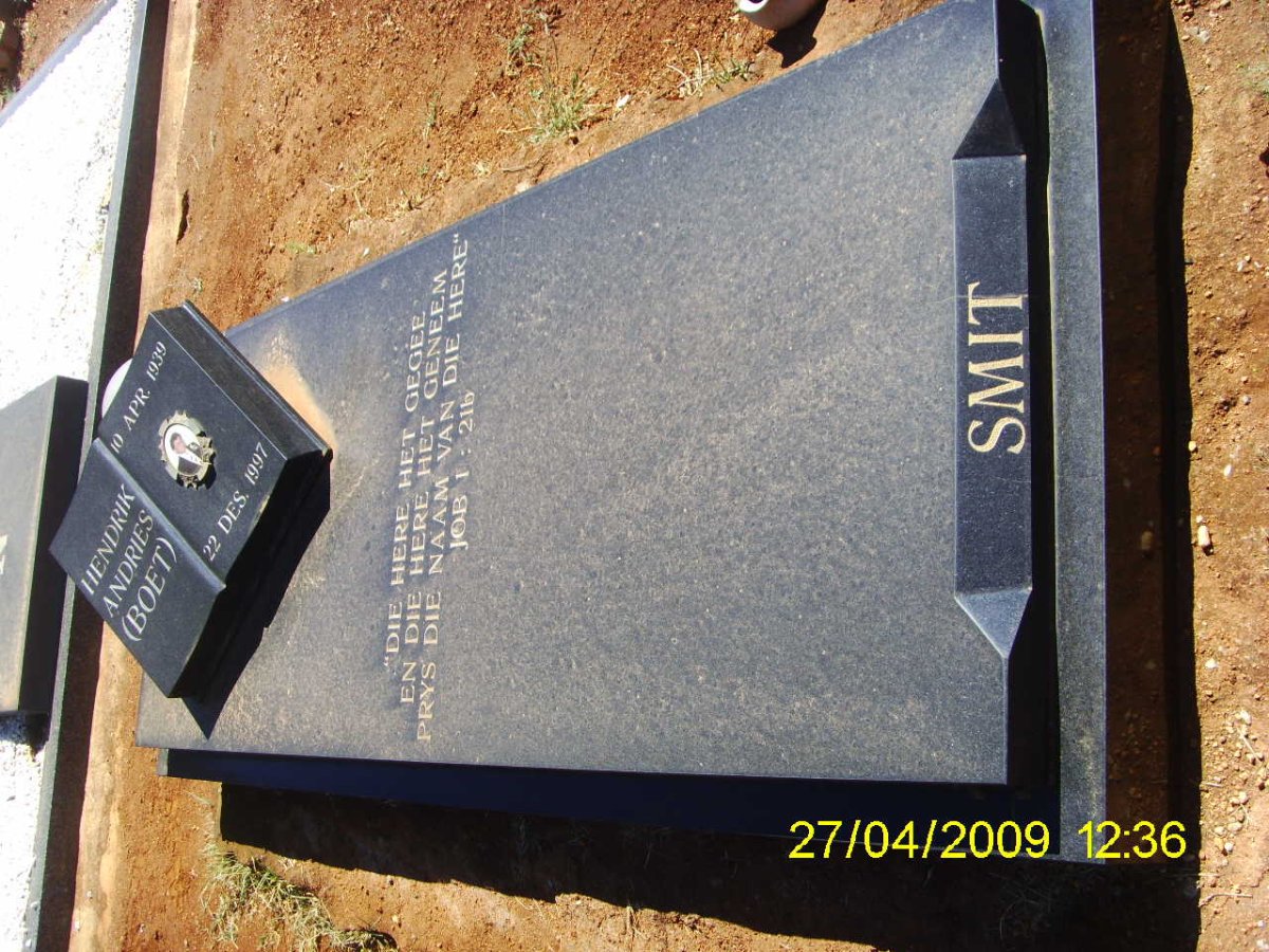 SMIT Hendrik Andries 1939-1997